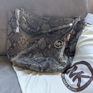 Michael Kors snake skin bag